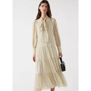 LK Bennett Polly Tie Neck Georgette Dress